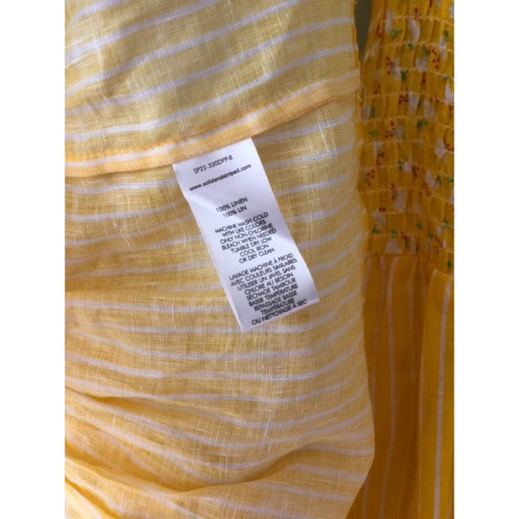 NWT Solid & Striped The Parker Dress in Ditsy Floral Yellow - Picture 6 of 7